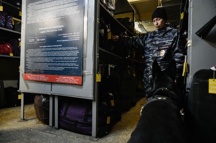 Работа Полции на Казанском вокзале