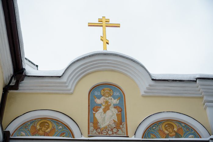 Храм Космы и Дамиана в Жуковском зимой