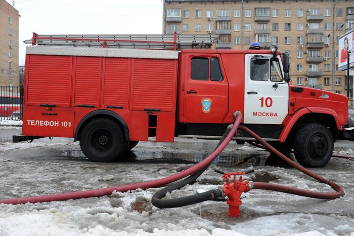 Пожар в библиотеке ИНИОН в Москве
