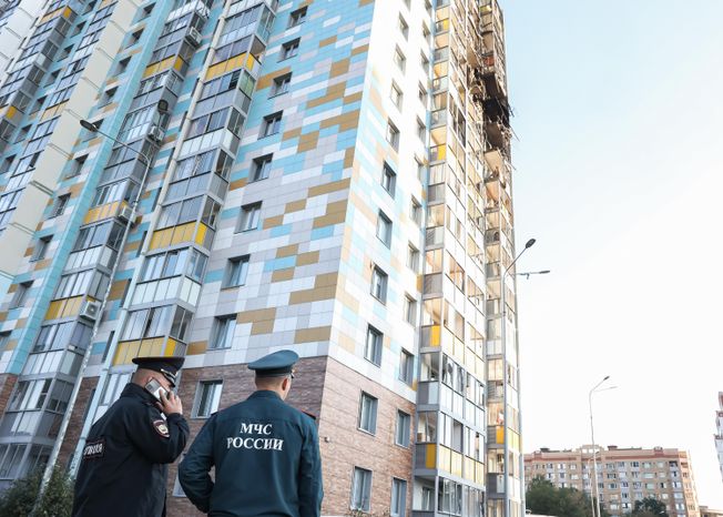 Дом в Раменском г.о., поврежденный в результате атаки украинских дронов