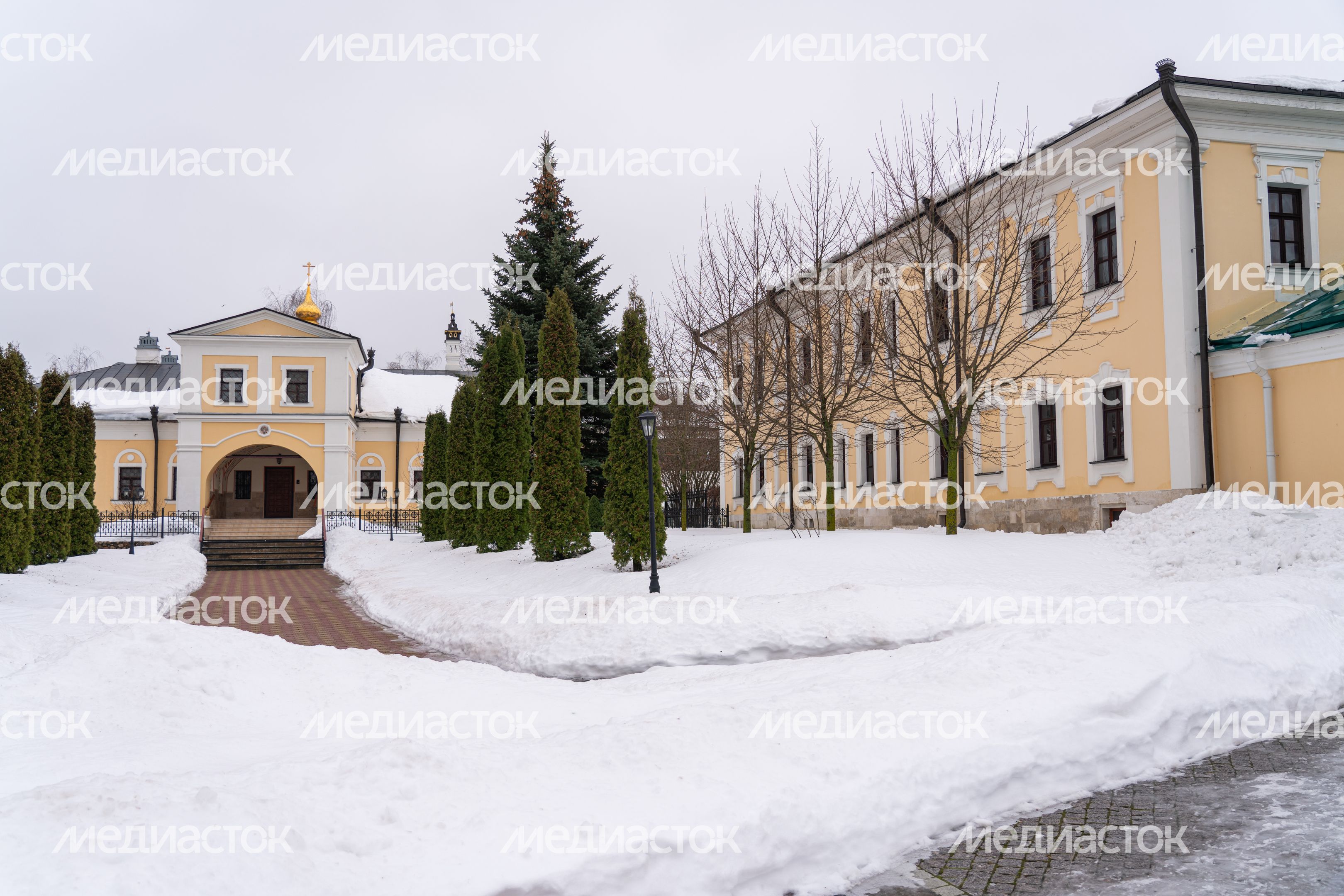 Серпухов. Высоцкий ставропигиальный мужской монастырь. Зима Серпухов. Высоцкий ставропигиальный мужской монастырь. Зима