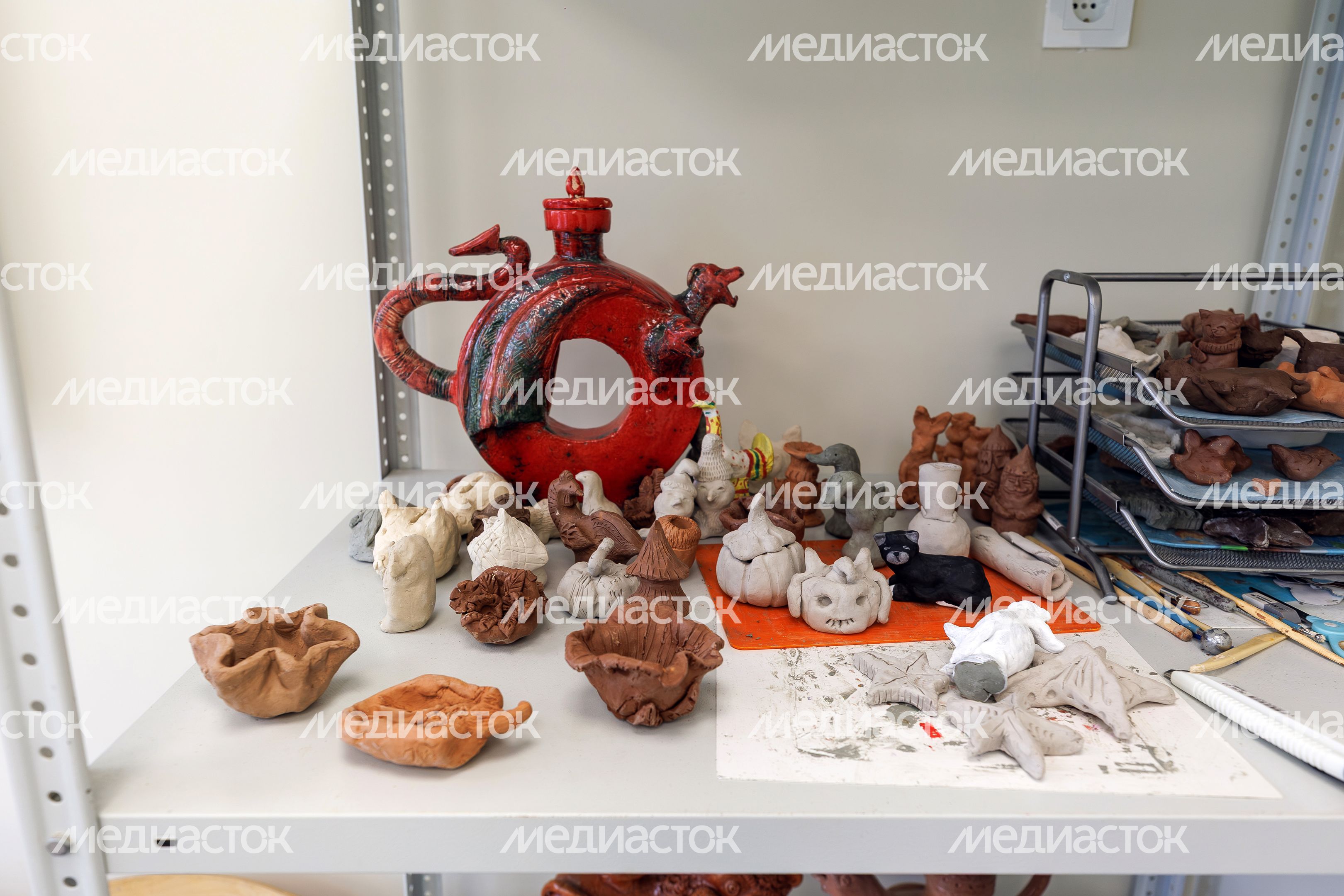 Кабинет для занятий скульптурой в детской школе искусств «Гармония» Наро-Фоминска после капремонта Кабинет для занятий скульптурой в детской школе искусств «Гармония» Наро-Фоминска после капремонта