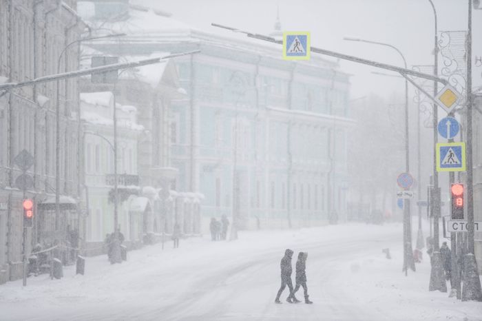 Рекордный снегопад в Москве и Подмосковье