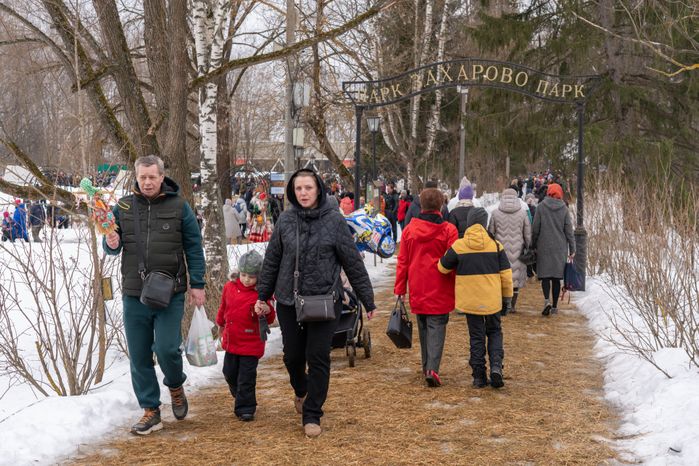 Масленица в парке "Захарово". Одинцовский округ