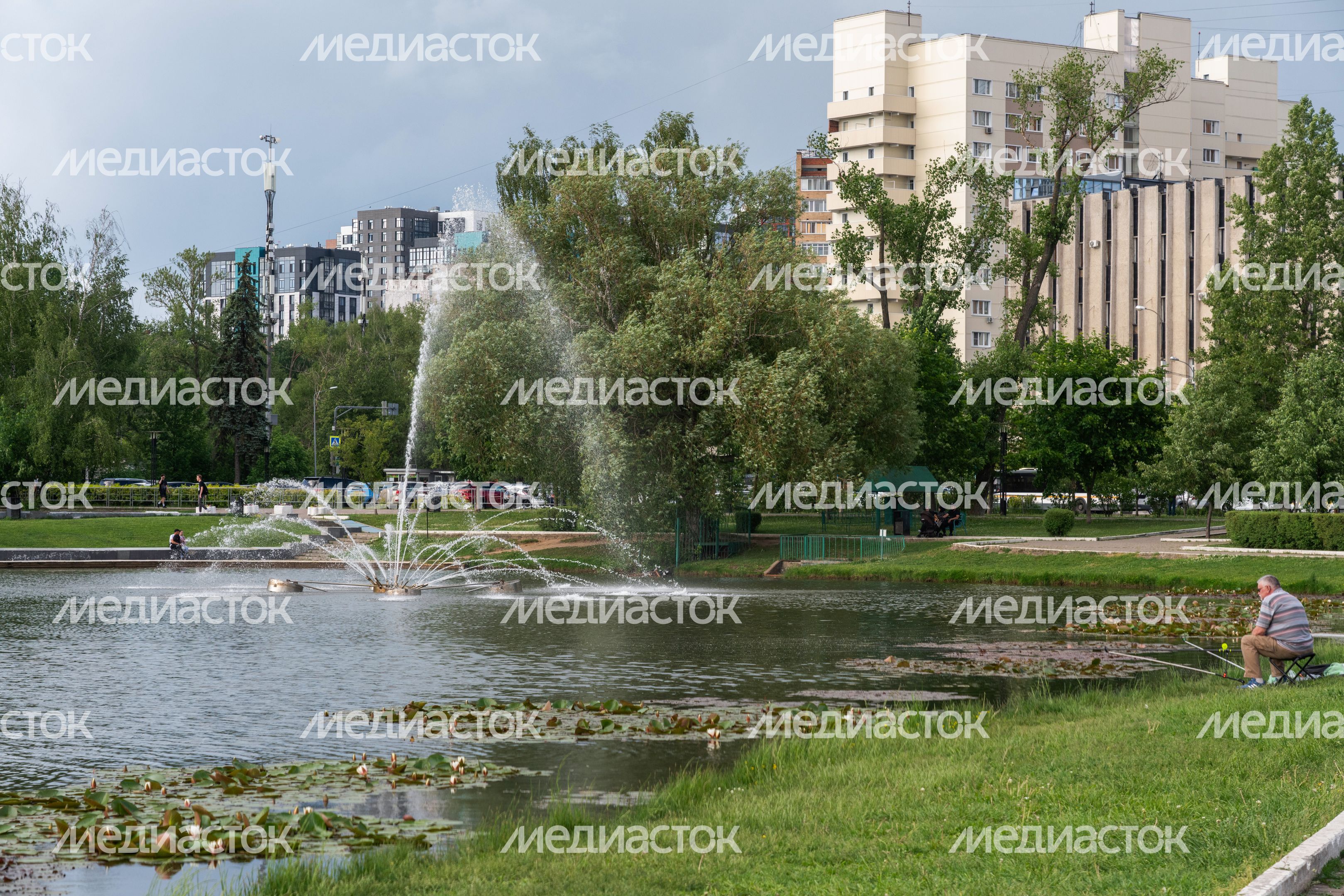 Пруд Баранка на Центральной площади Одинцово