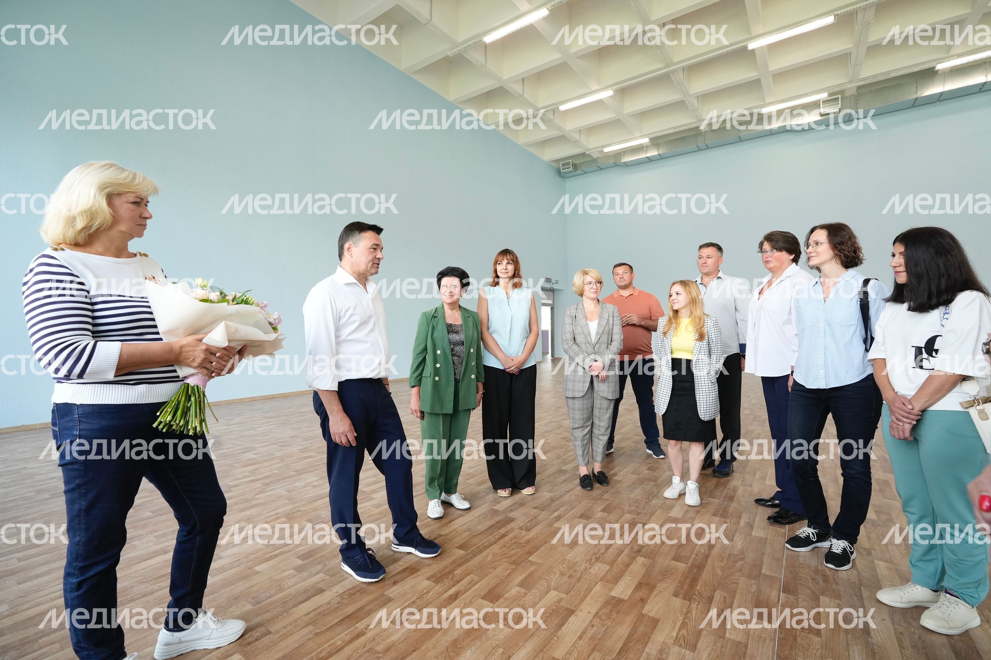 Проверка хода работ по строительству образовательного комплекса в ЖК «Императорские Мытищи» Губернатором Подмосковья