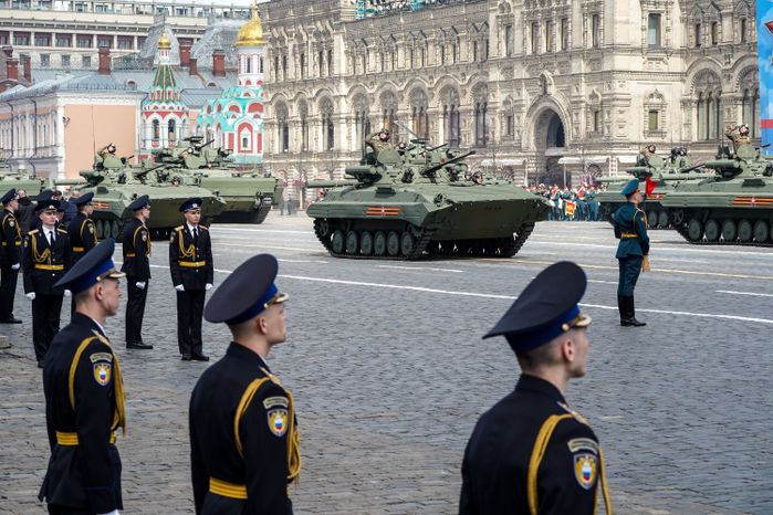 Генеральная репетиция парада Победы в Москве в 2021 году