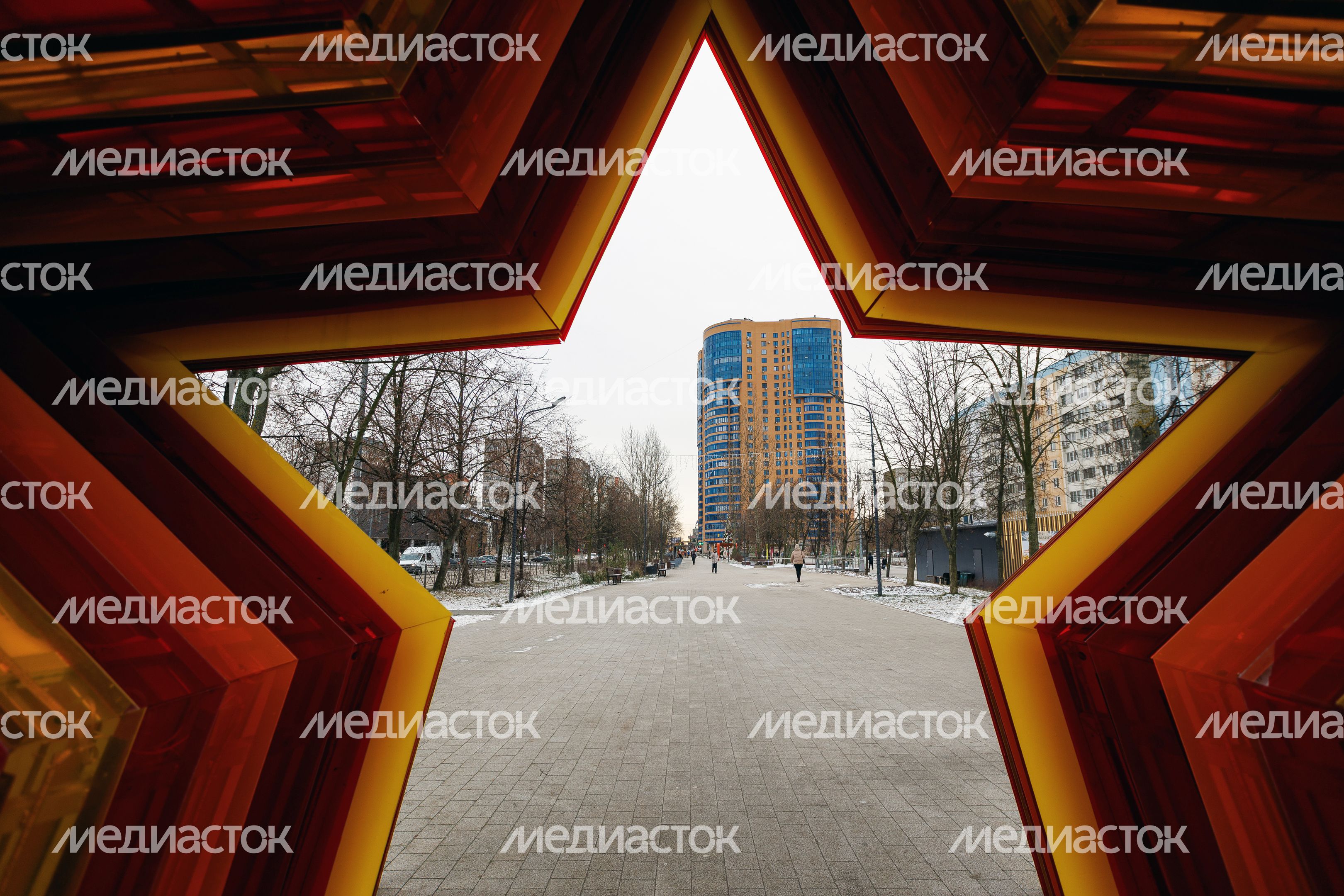 Александровский сквер в Реутове зимой 2025 Александровский сквер в Реутове зимой 2025