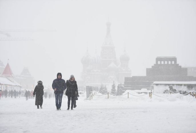 Рекордный снегопад в Москве и Подмосковье
