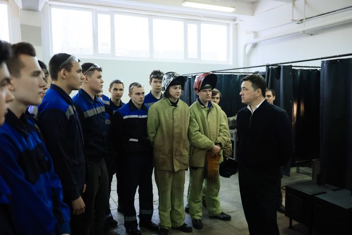 Посещение Губернатором Павлово-Посадского Техникума