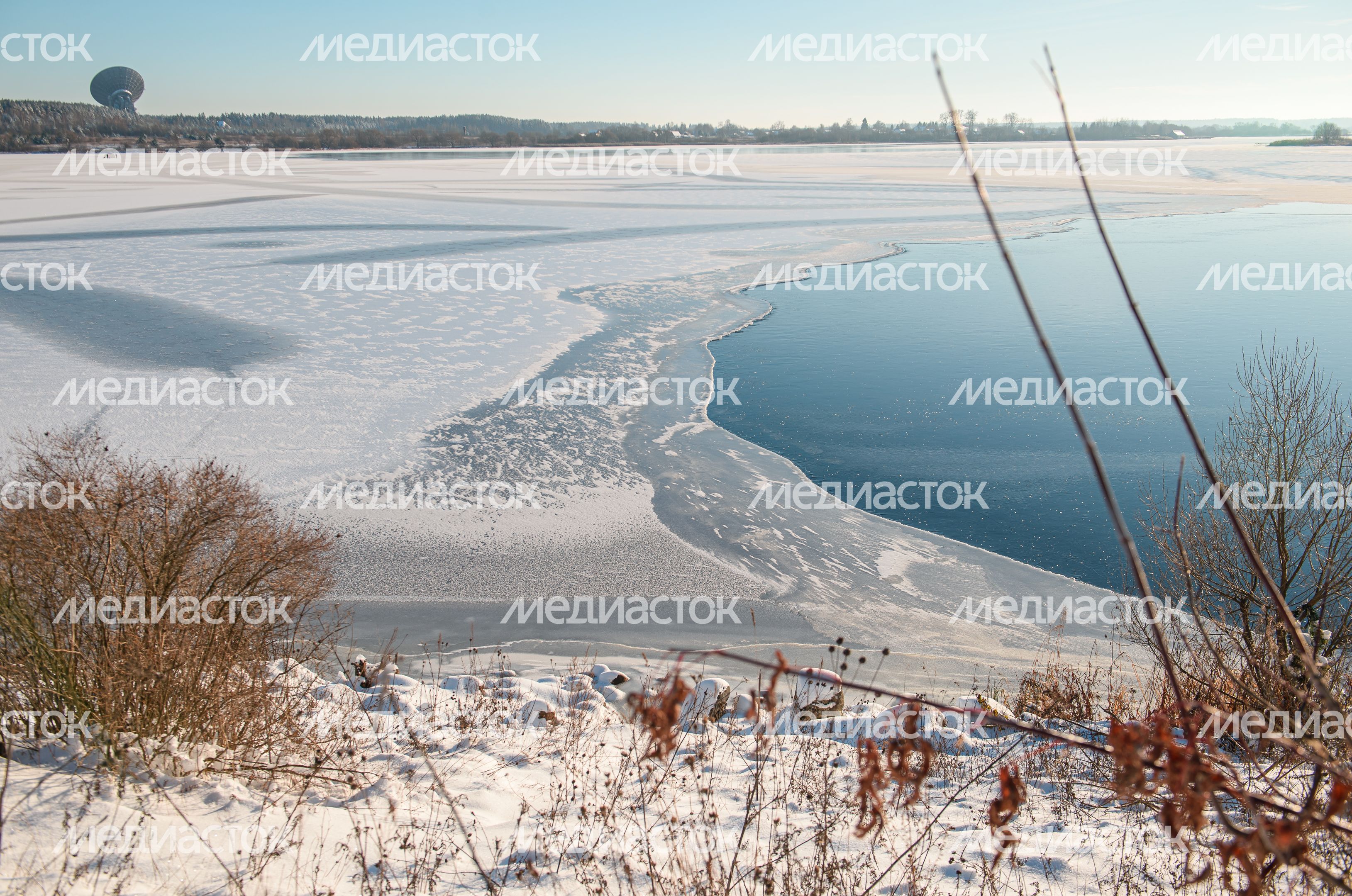 Зимние виды города Калязин