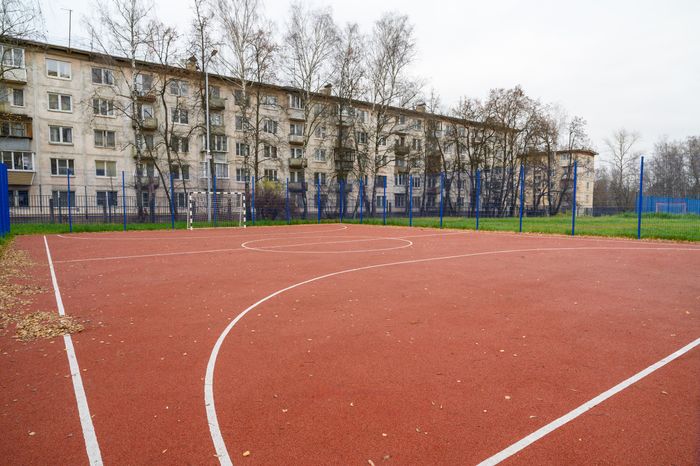 Спортивная площадка у лицея №14 после капитального ремонта в Щелково