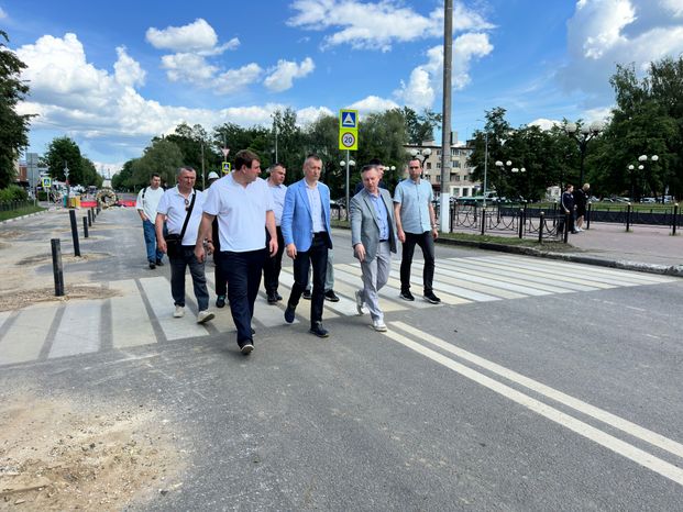 Первый заместитель министра ЖКХ Московской области Дмитрий Лабыкин проверил ход строительства инфраструктурных объектов