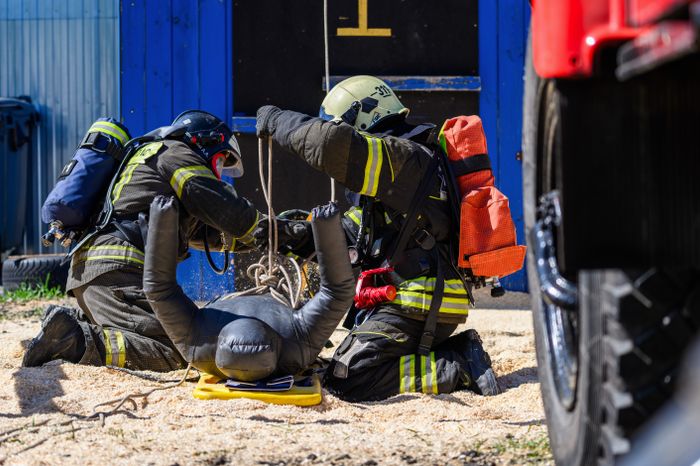 Соревнования спасателей в Ногинске Богородского округа