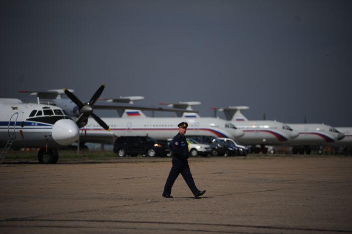Разгон облаков над Москвой
