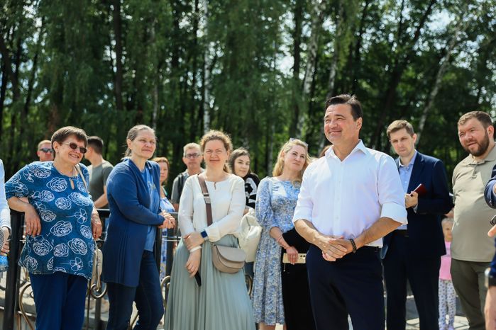 Проверка хода работ по очистке Малаховского озера Губернатором Подмосковья