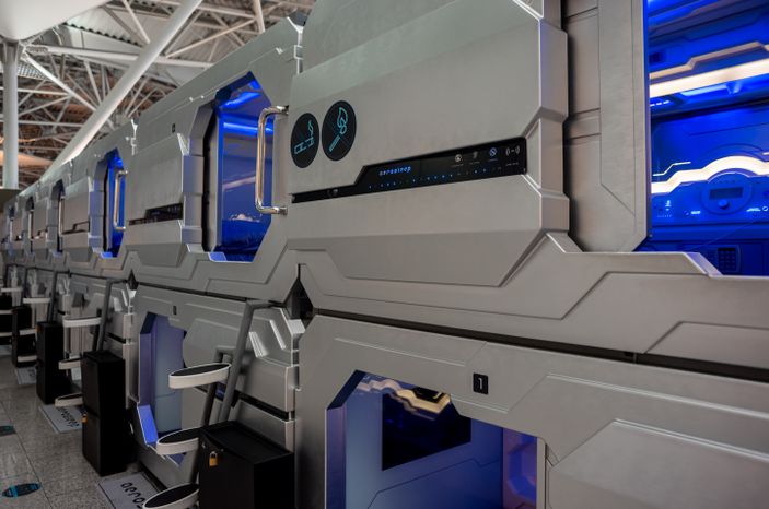 Виды Капсульного отеля Aerosleep в аэропорту Внуково