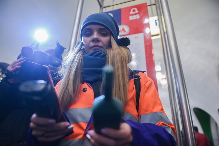 Проверка воздуха в Московском метрополитене