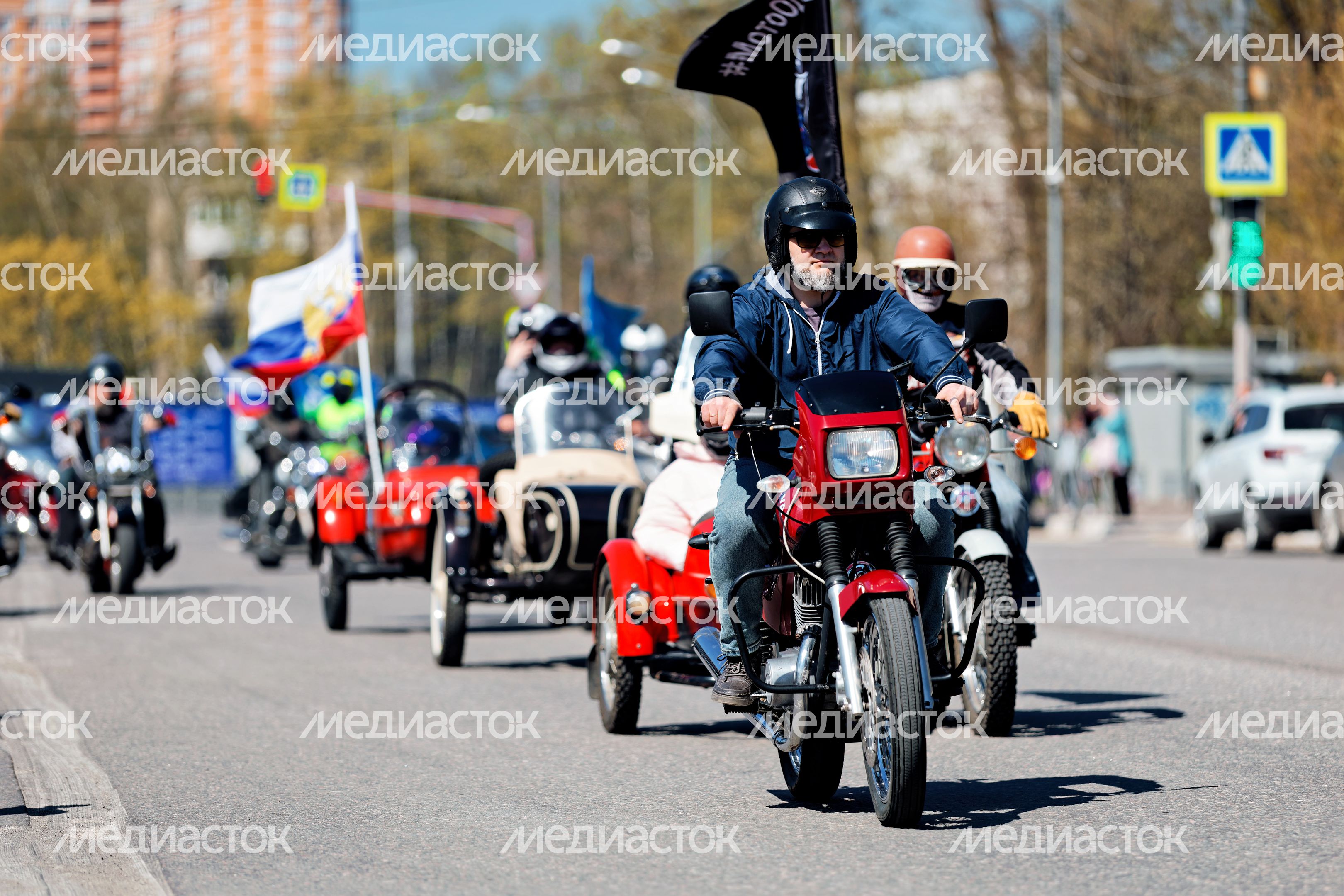 Открытие мотосезона в Одинцовском округе: мотоциклы на дороге Открытие мотосезона в Одинцовском округе: мотоциклы на дороге