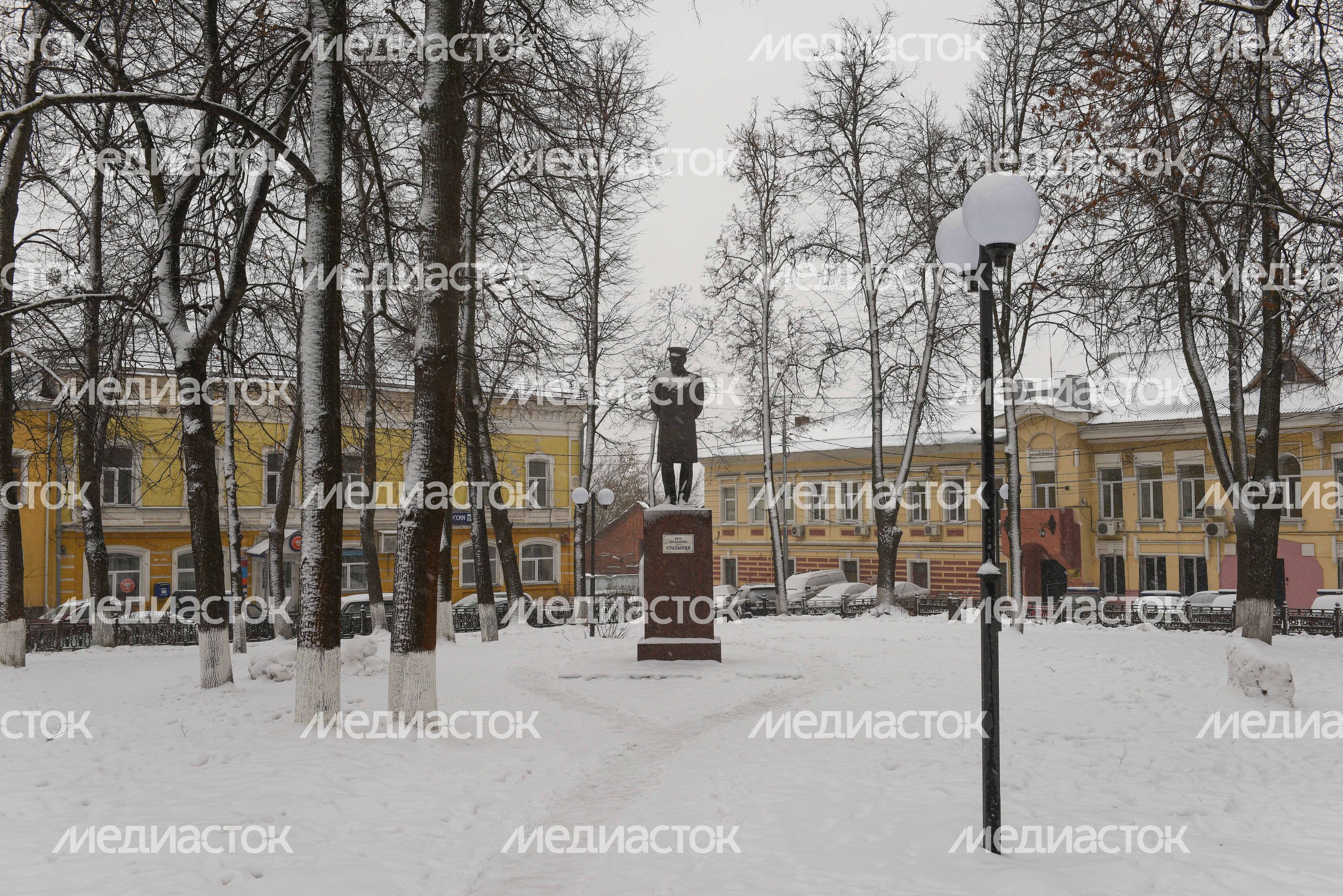Виды города Серпухов зимой