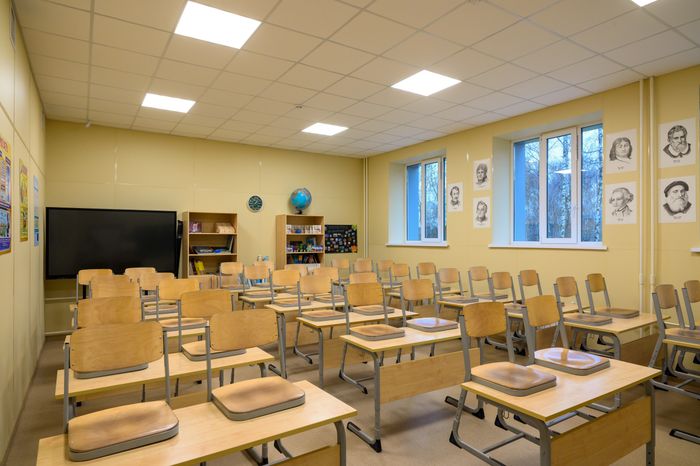Учебный класс лицея №14 после капитального ремонта в Щелково