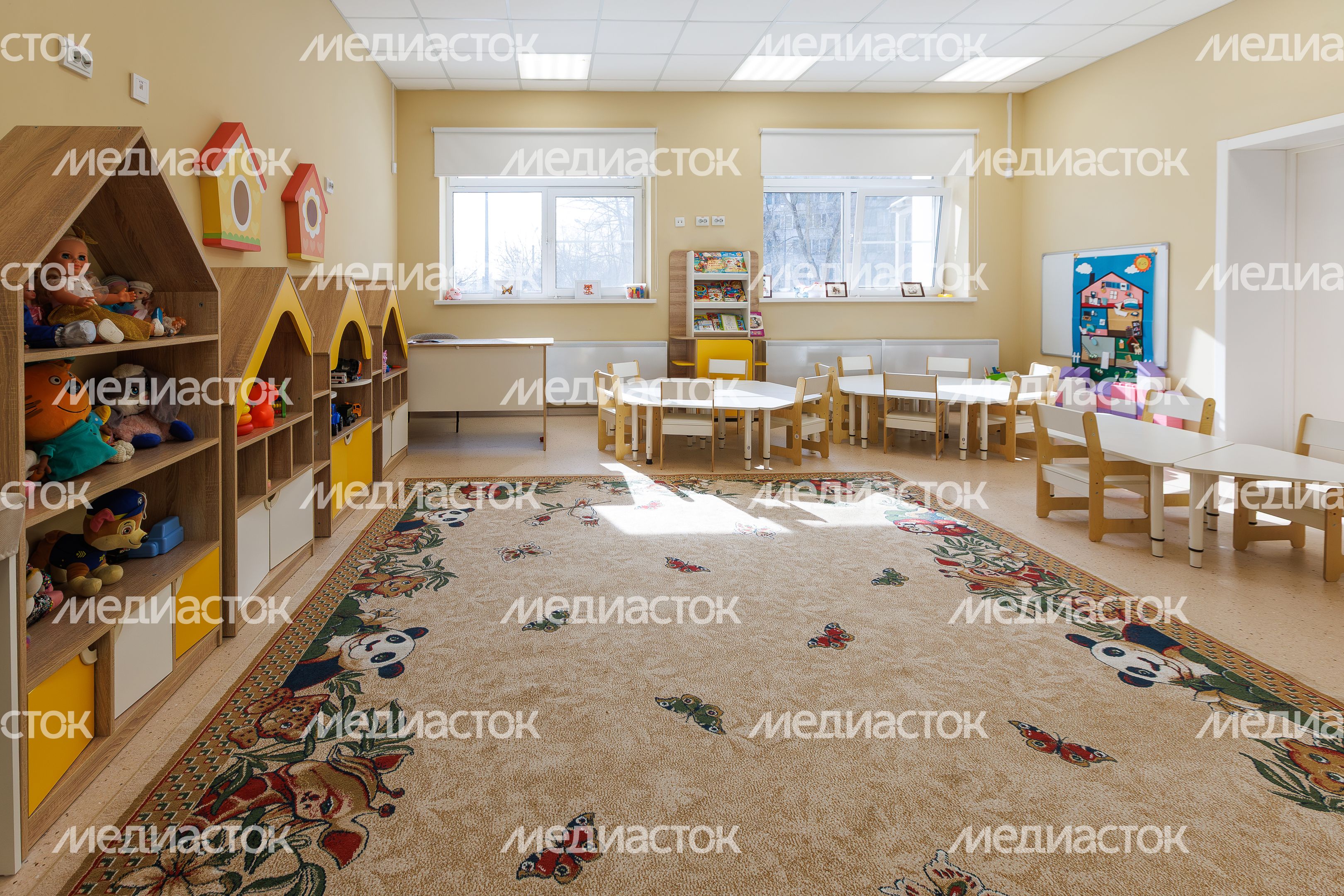 Игровая комната детского сада «Золотой ключик» СОШ №14 в Мытищах после капитального ремонта Игровая комната детского сада «Золотой ключик» СОШ №14 в Мытищах после капитального ремонта