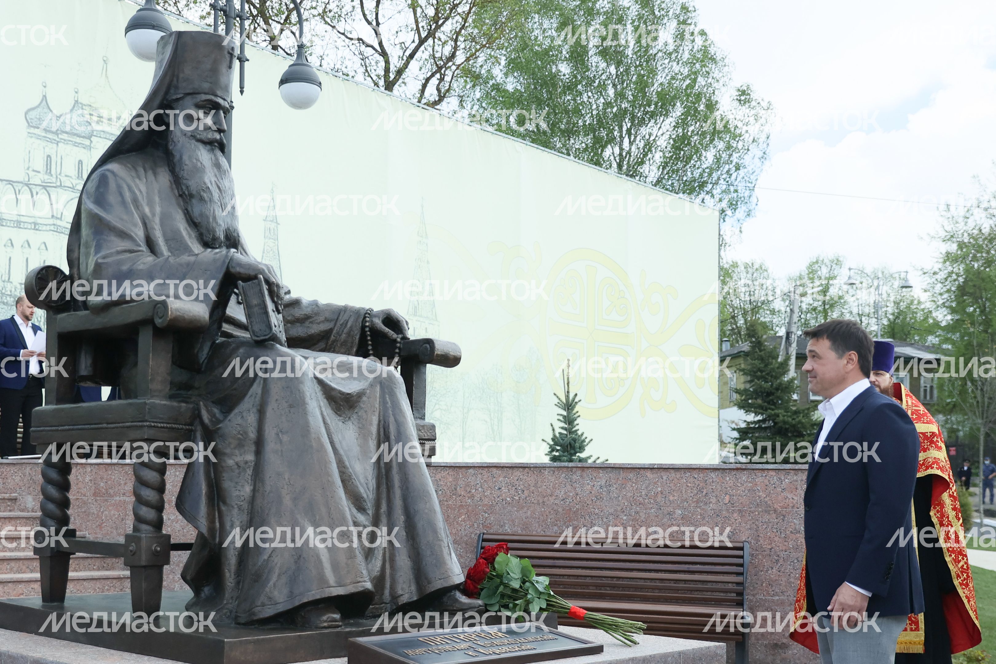 Открытие памятника митрополиту Волоколамскому и Юрьевскому Питириму Открытие памятника митрополиту Волоколамскому и Юрьевскому Питириму