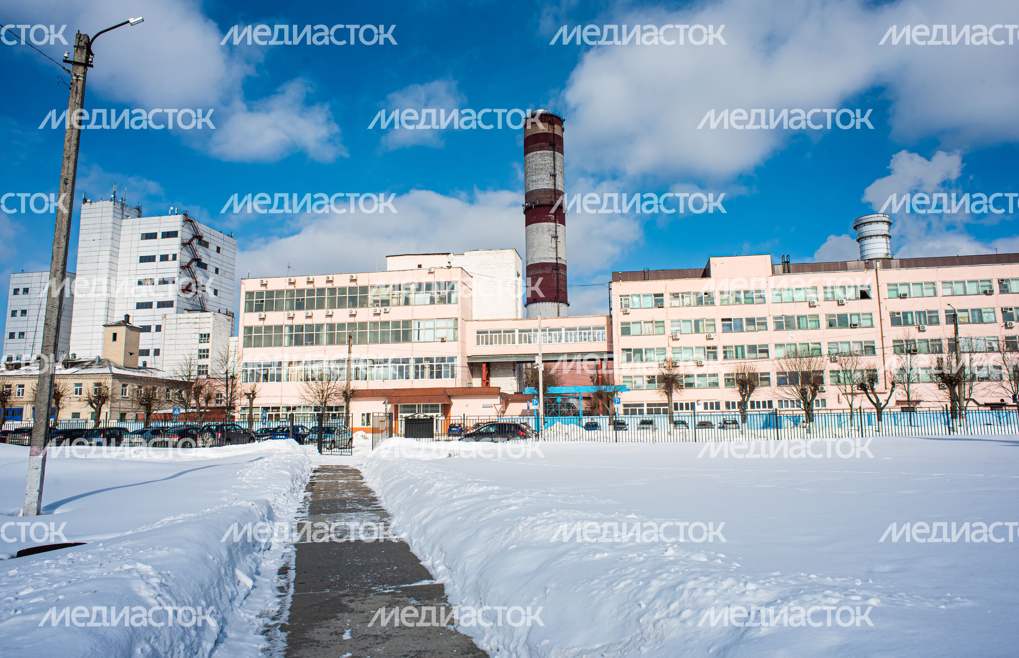 Зимние виды города Электрогорск