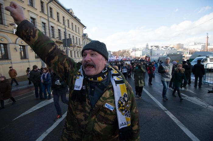 Марш памяти убитого политика Бориса Немцова в Москве