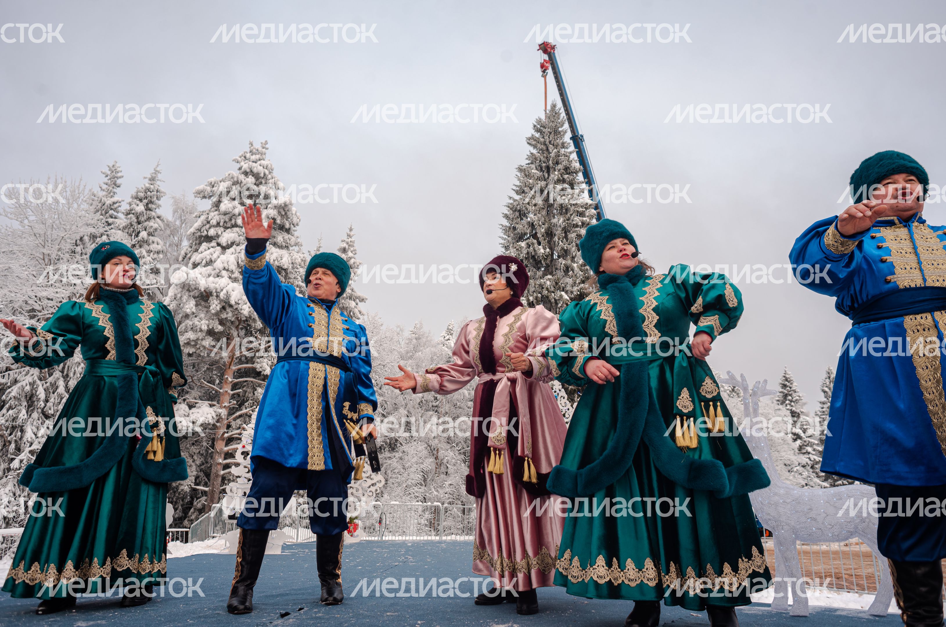 Рубка главной новогодней елки страны