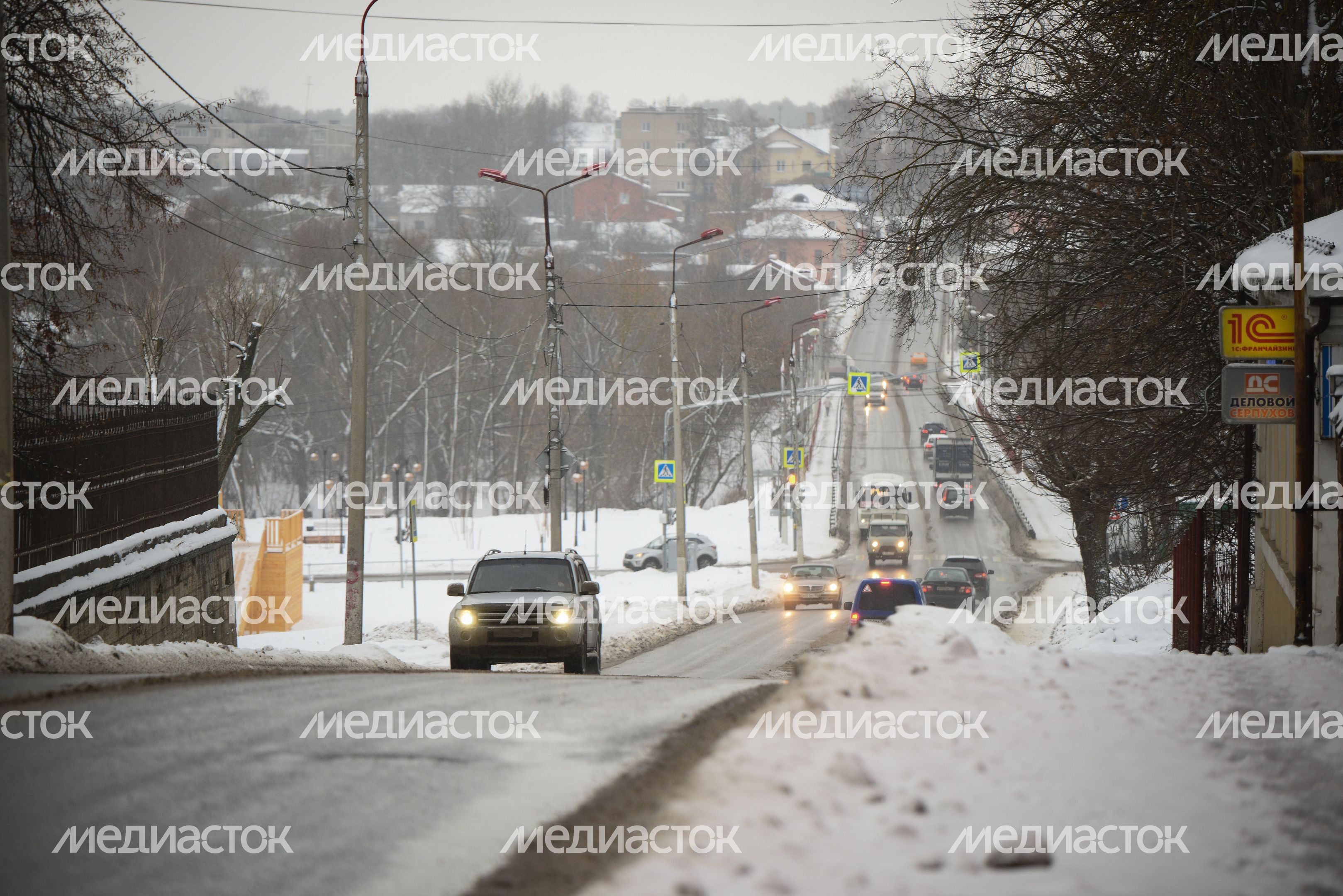 Виды города Серпухов зимой