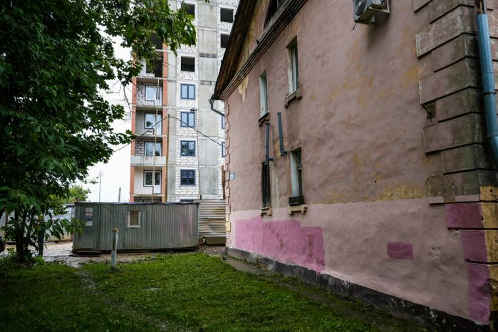 Аварийные дома в подольском  посёлке Южный