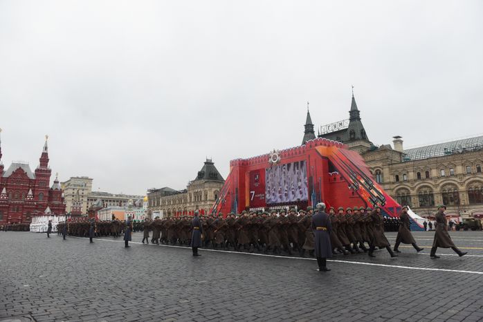 Торжественный марш в честь 78-ой годовщины военного парада 7 ноября 1941 года