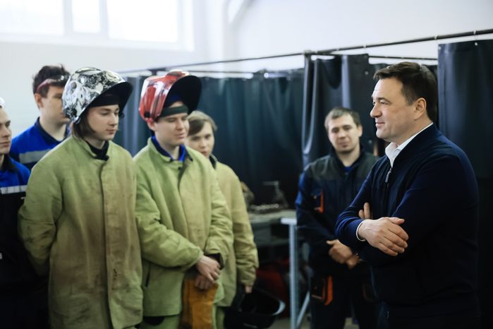 Посещение Губернатором Павлово-Посадского Техникума