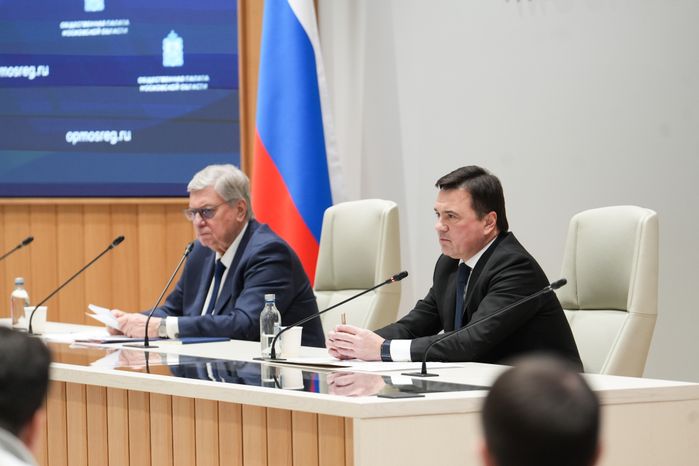 Андрей Воробьев поблагодарил общественников за работу и вручил им областные награды
