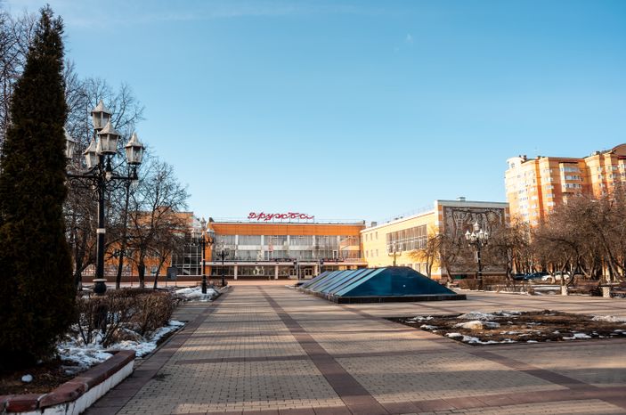 Зимние виды города Чехов