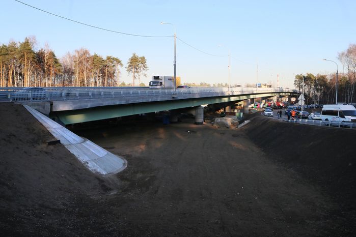 Церемония открытия эстакады в Щелковском районе