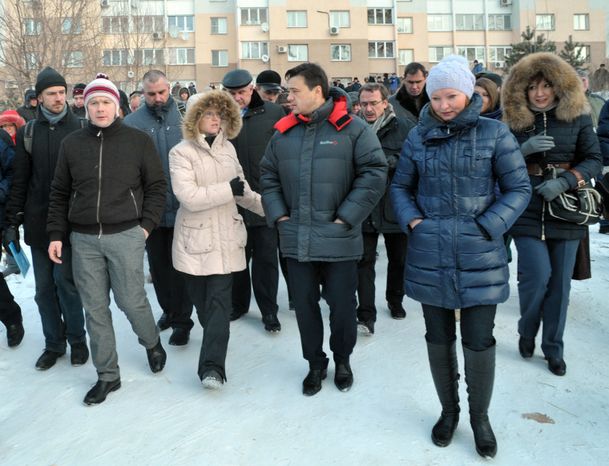 Андрей Воробьев на встрече по незаконной вырубке леса