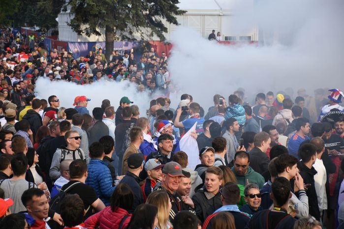 Открытие Чемпионата мира по футболу в Москве на Воробьёвых горах