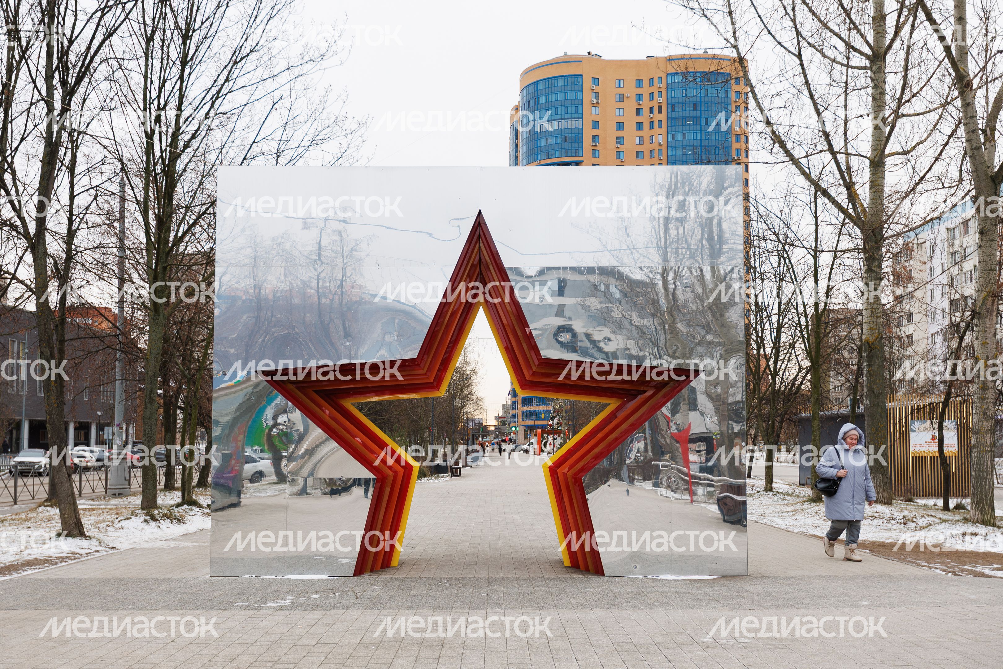 Александровский сквер в Реутове зимой Александровский сквер в Реутове зимой