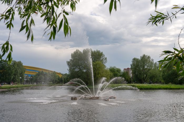 Пруд Баранка на Центральной площади Одинцово