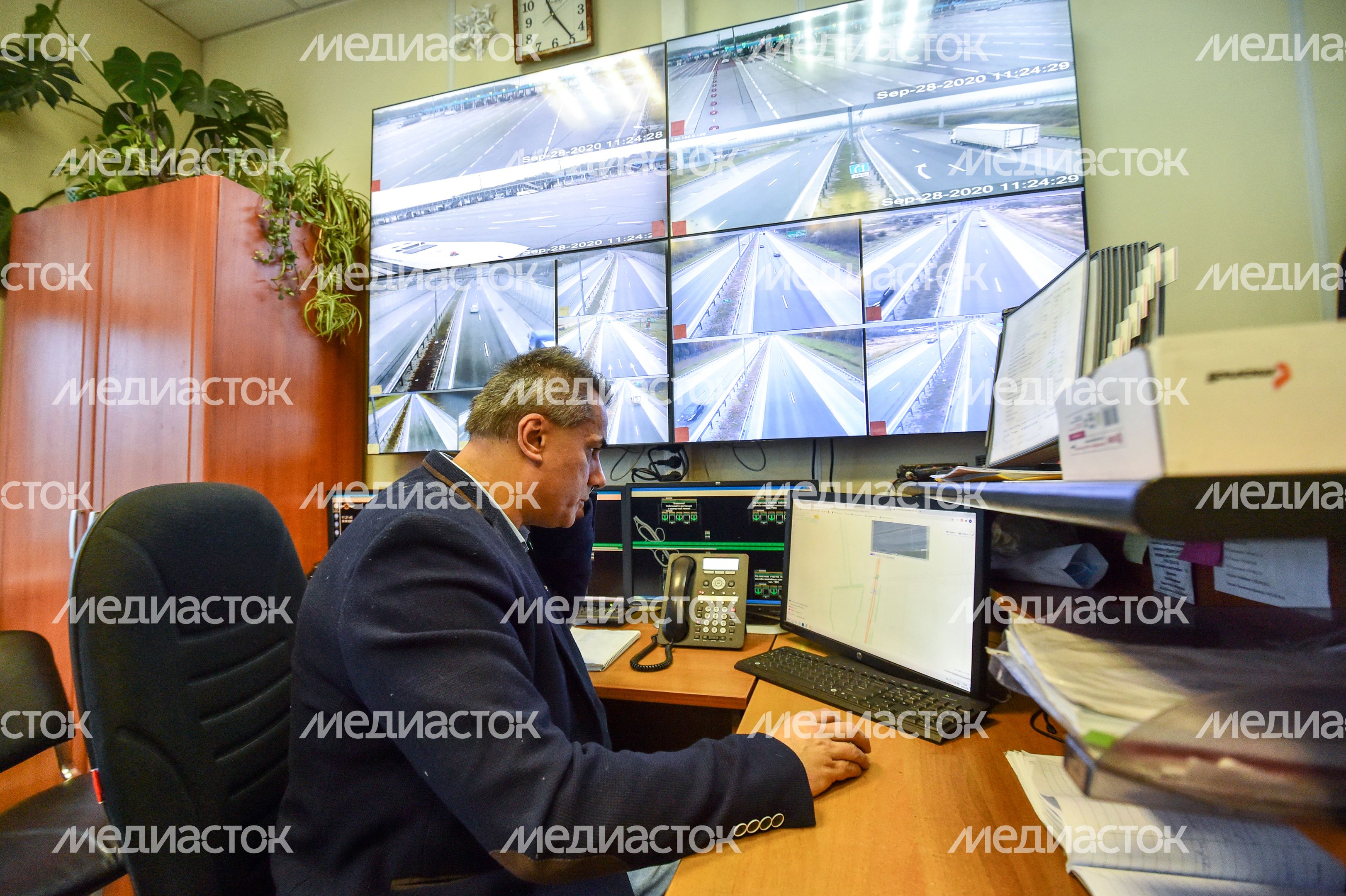 Демонстрация работы беспилотных летательных аппаратов на трассе М-4 «Дон»