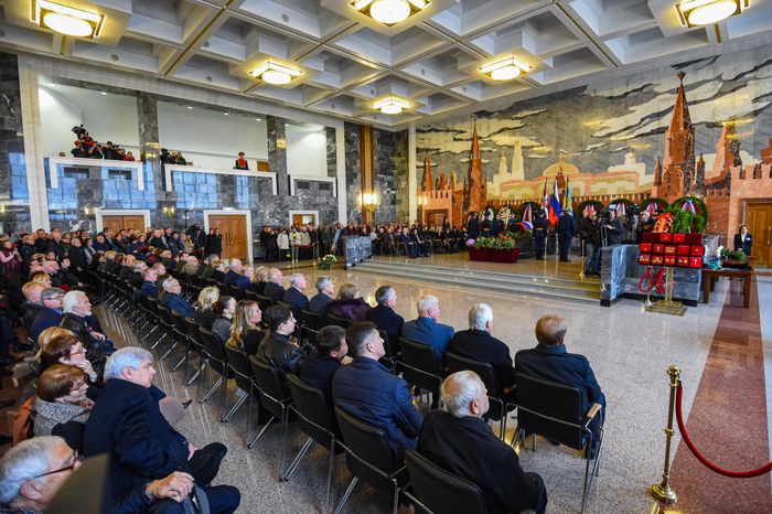 Церемония прощания с космонавтом Алексеем Леоновым в Подмосковье