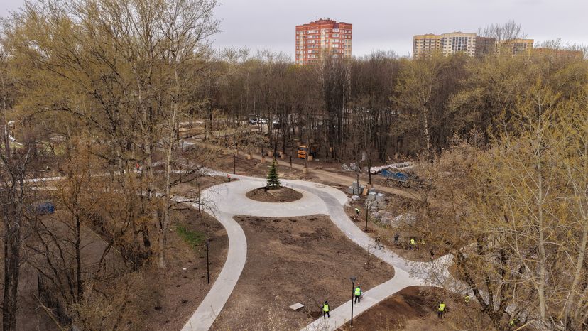 Благоустройство Центрального парка в Щелково