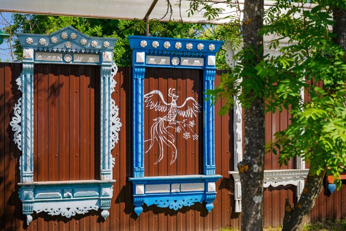 Музей наличников в деревне Заволенье Орехово-Зуевского округа