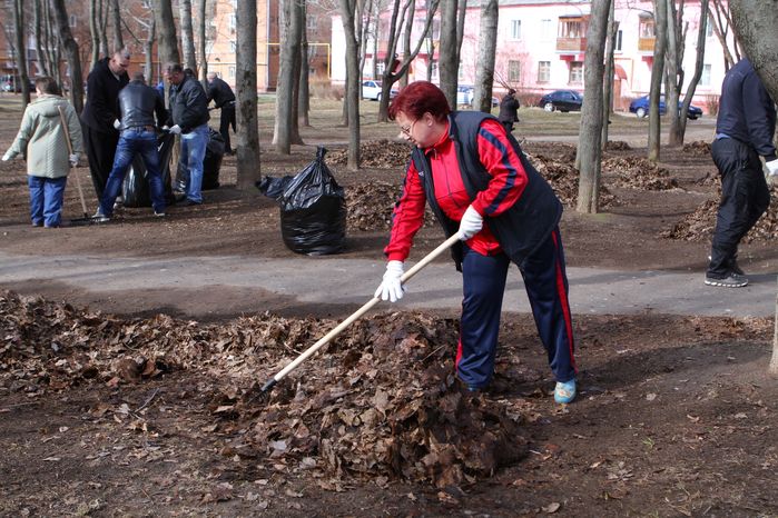 Единый областной субботник в Луховицах