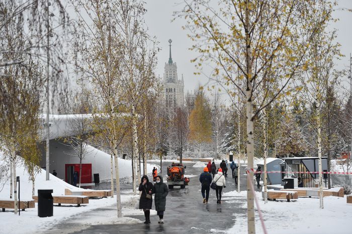 Снежная погода в Москве