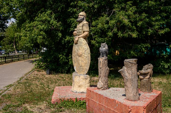 Летние виды скульптур в Раменском