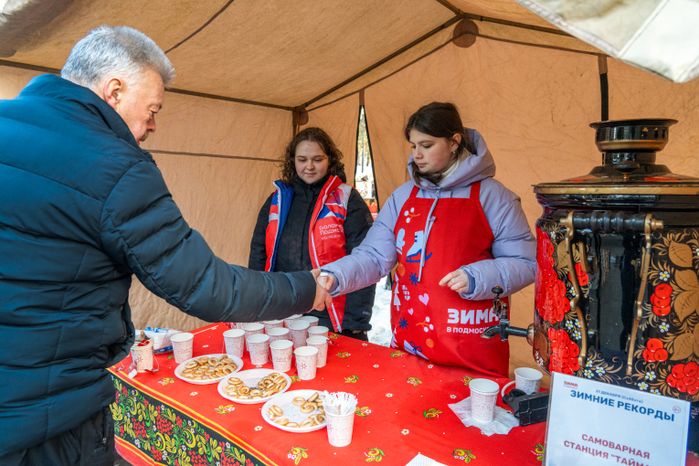 Спортивное мероприятие «Зимние рекорды» в детском городке «Сказочный»