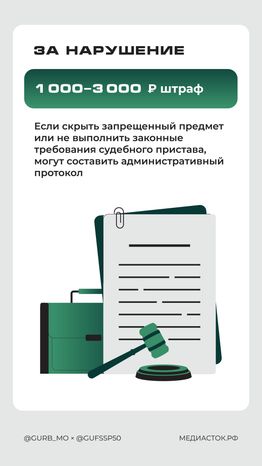 Что нельзя брать с собой в суд Вертикаль 06